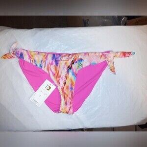 Tinibikini XL Ribbed Tie-Dye Print Bikini Bottom